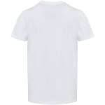 Unisex-T-Shirt mit V-Ausschnitt aus Bio-Baumwolle und Elasthan, 200 g/m², Elevate farbe weiß zweite Rückansicht