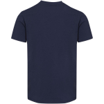 Unisex-T-Shirt mit V-Ausschnitt aus Bio-Baumwolle und Elasthan, 200 g/m², Elevate farbe marineblau zweite Rückansicht