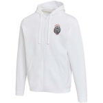 Unisex-Kapuzenpullover mit angerauter Innenseite, 280 g/m², Elevate farbe weiß Ansicht mit Siebdruck