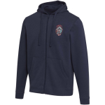 Unisex-Kapuzenpullover mit angerauter Innenseite, 280 g/m², Elevate farbe marineblau Ansicht mit Siebdruck