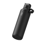Thermoflasche aus recyceltem Edelstahl mit Trinkhalm, 710 ml, Ocean Bottle farbe schwarz dritte Ansicht