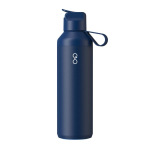Thermoflasche aus recyceltem Edelstahl mit Trinkhalm, 710 ml, Ocean Bottle farbe marineblau