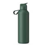 Thermoflasche aus recyceltem Edelstahl mit Trinkhalm, 710 ml, Ocean Bottle farbe dunkelgrün zweite Rückansicht