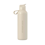 Thermoflasche aus recyceltem Edelstahl mit Trinkhalm, 710 ml, Ocean Bottle Ansicht mit Druckbereich