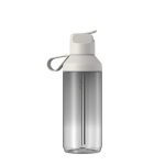 Transparente Trinkflasche mit Strohhalm und Klappdeckel, 710 ml, Ocean Bottle farbe hellgrau zweite Rückansicht
