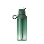 Transparente Trinkflasche mit Strohhalm und Klappdeckel, 710 ml, Ocean Bottle farbe dunkelgrün zweite Rückansicht