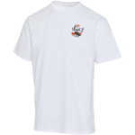 Oversize-T-Shirt aus Bio-Baumwolle, 260 g/m², Elevate farbe weiß Ansicht mit Siebdruck