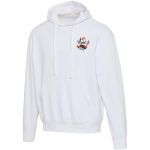 Oversize-Kapuzenpullover aus Bio-Baumwolle, 280 g/m², Elevate farbe weiß Ansicht mit Siebdruck