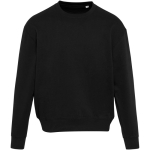 Oversize-Sweatshirt mit Rundhalsausschnitt aus Bio-Baumwolle, 280 g/m², Elevate farbe schwarz zweite Vorderansicht