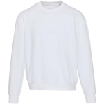 Oversize-Sweatshirt mit Rundhalsausschnitt aus Bio-Baumwolle, 280 g/m², Elevate farbe weiß zweite Vorderansicht
