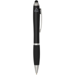 Drehkugelschreiber mit Touchpen und weicher Griffzone, blaue Tinte farbe schwarz zweite Seitenansicht