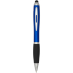 Drehkugelschreiber mit Touchpen und weicher Griffzone, blaue Tinte farbe köngisblau