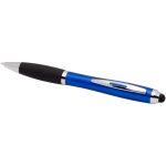 Drehkugelschreiber mit Touchpen und weicher Griffzone, schwarze Tinte farbe köngisblau zweite Ansicht