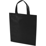 Mini-Tragetasche aus recyceltem Vliesstoff, ultraschallverschweißt, 3 l farbe schwarz
