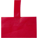 Mini-Tragetasche aus recyceltem Vliesstoff, ultraschallverschweißt, 3 l farbe rot Detailansicht 1