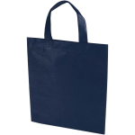Mini-Tragetasche aus recyceltem Vliesstoff, ultraschallverschweißt, 3 l farbe marineblau