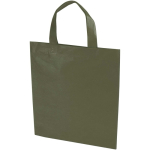 Mini-Tragetasche aus recyceltem Vliesstoff, ultraschallverschweißt, 3 l farbe dunkelgrün