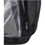 Transparenter Rucksack aus recyceltem Netzgewebe mit Fronttasche, 18 l farbe schwarz Detailansicht 1