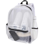 Transparenter Rucksack aus recyceltem Netzgewebe mit Fronttasche, 18 l farbe weiß zweite Ansicht