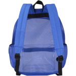 Transparenter Rucksack aus recyceltem Netzgewebe mit Fronttasche, 18 l farbe köngisblau zweite Rückansicht