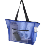 Transparente Tragetasche aus recyceltem Netzgewebe mit Reißverschluss, 23 l farbe köngisblau zweite Ansicht