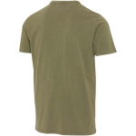 Herren-T-Shirt mit kurzen Ärmeln aus ringgesponnener Baumwolle, 160 g/m², Elevate farbe dunkelgrün dritte Rückansicht