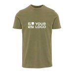 Herren-T-Shirt mit kurzen Ärmeln aus ringgesponnener Baumwolle, 160 g/m², Elevate Ansicht mit Druckbereich