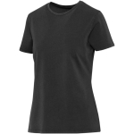 Damen-T-Shirt mit kurzen Ärmeln aus ringgesponnener Baumwolle, 160 g/m², Elevate farbe schwarz