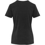 Damen-T-Shirt mit kurzen Ärmeln aus ringgesponnener Baumwolle, 160 g/m², Elevate farbe schwarz zweite Rückansicht