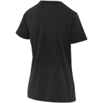 Damen-T-Shirt mit kurzen Ärmeln aus ringgesponnener Baumwolle, 160 g/m², Elevate farbe schwarz dritte Rückansicht