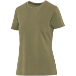 Damen-T-Shirt mit kurzen Ärmeln aus ringgesponnener Baumwolle, 160 g/m², Elevate farbe dunkelgrün