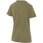 Damen-T-Shirt mit kurzen Ärmeln aus ringgesponnener Baumwolle, 160 g/m², Elevate farbe dunkelgrün dritte Rückansicht