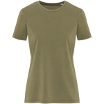 Damen-T-Shirt mit kurzen Ärmeln aus ringgesponnener Baumwolle, 160 g/m², Elevate farbe dunkelgrün zweite Vorderansicht