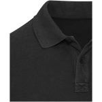 Herren-Poloshirt mit kurzen Ärmeln aus vorgewaschenem Piqué, 200 g/m², Elevate farbe schwarz Detailansicht 1
