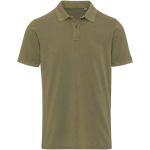 Herren-Poloshirt mit kurzen Ärmeln aus vorgewaschenem Piqué, 200 g/m², Elevate farbe dunkelgrün zweite Vorderansicht