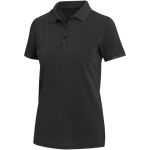 Damen-Poloshirt mit kurzen Ärmeln aus vorgewaschenem und vorgeschrumpftem Piqué, 200 g/m², Elevate farbe schwarz