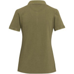 Damen-Poloshirt mit kurzen Ärmeln aus vorgewaschenem und vorgeschrumpftem Piqué, 200 g/m², Elevate farbe dunkelgrün zweite Rückansicht