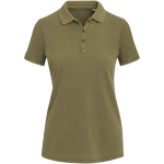 Damen-Poloshirt mit kurzen Ärmeln aus vorgewaschenem und vorgeschrumpftem Piqué, 200 g/m², Elevate farbe dunkelgrün zweite Vorderansicht
