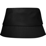Leichter Polyesterhut mit Sonnenschutz, 130 g/m² farbe schwarz zweite Vorderansicht