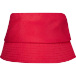 Leichter Polyesterhut mit Sonnenschutz, 130 g/m² farbe rot zweite Vorderansicht