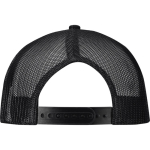 6-Panel-Kappe aus Baumwolltwill mit flachem Schirm, 260 g/m² farbe schwarz zweite Rückansicht