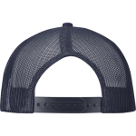 6-Panel-Kappe aus Baumwolltwill mit flachem Schirm, 260 g/m² farbe marineblau zweite Rückansicht