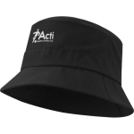 Leichter Sonnenhut aus Taslan-Nylon, schnelltrocknend, 105 g/m² farbe schwarz Ansicht mit Siebdruck
