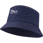 Leichter Sonnenhut aus Taslan-Nylon, schnelltrocknend, 105 g/m² farbe marineblau Ansicht mit Siebdruck
