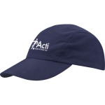 Wasserabweisende Kappe aus Taslan-Nylon mit UV-Schutz, 105 g/m² farbe marineblau Ansicht mit Siebdruck