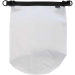 Wasserdichter Seesack aus recyceltem Material mit Rollverschluss und Schultergurt, 5 l farbe weiß dritte Vorderansicht