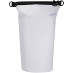 Wasserdichter Seesack mit Rollverschluss und Schultergurt, 10 l farbe weiß zweite Vorderansicht