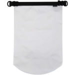 Wasserdichter Seesack mit Rollverschluss und Schultergurt, 10 l farbe weiß dritte Vorderansicht