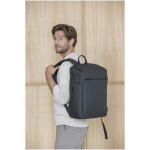 Aufklappbarer Anti-Diebstahl-Rucksack, wasserabweisend, 18 l farbe schwarz Lifestyle-Bild