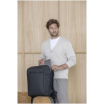 Aufklappbarer Anti-Diebstahl-Rucksack, wasserabweisend, 18 l farbe schwarz Lifestyle-Bild 2